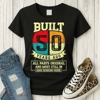 Built 50 Years Ago All Parts Original 50th Birthday Women's T-Shirt thumb 3