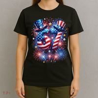 Birthday 67 American Flag 6-7 Meme USA 4th Of July America  T-Shirt thumb 4