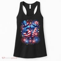 Birthday 67 American Flag 6-7 Meme USA 4th Of July America  Women's Tank Top thumb 0