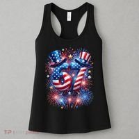 Birthday 67 American Flag 6-7 Meme USA 4th Of July America  Women's Tank Top thumb 3