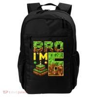Boy 6th Birthday Boy Bro I’M 6 Year Old Gamer Pixel Backpack thumb 0