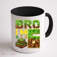 Boy 6th Birthday Boy Bro I’M 6 Year Old Gamer Pixel Coffee Mug thumb 1
