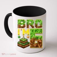 Boy 6th Birthday Boy Bro I’M 6 Year Old Gamer Pixel Coffee Mug thumb 0