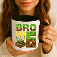 Boy 6th Birthday Boy Bro I’M 6 Year Old Gamer Pixel Coffee Mug thumb 3