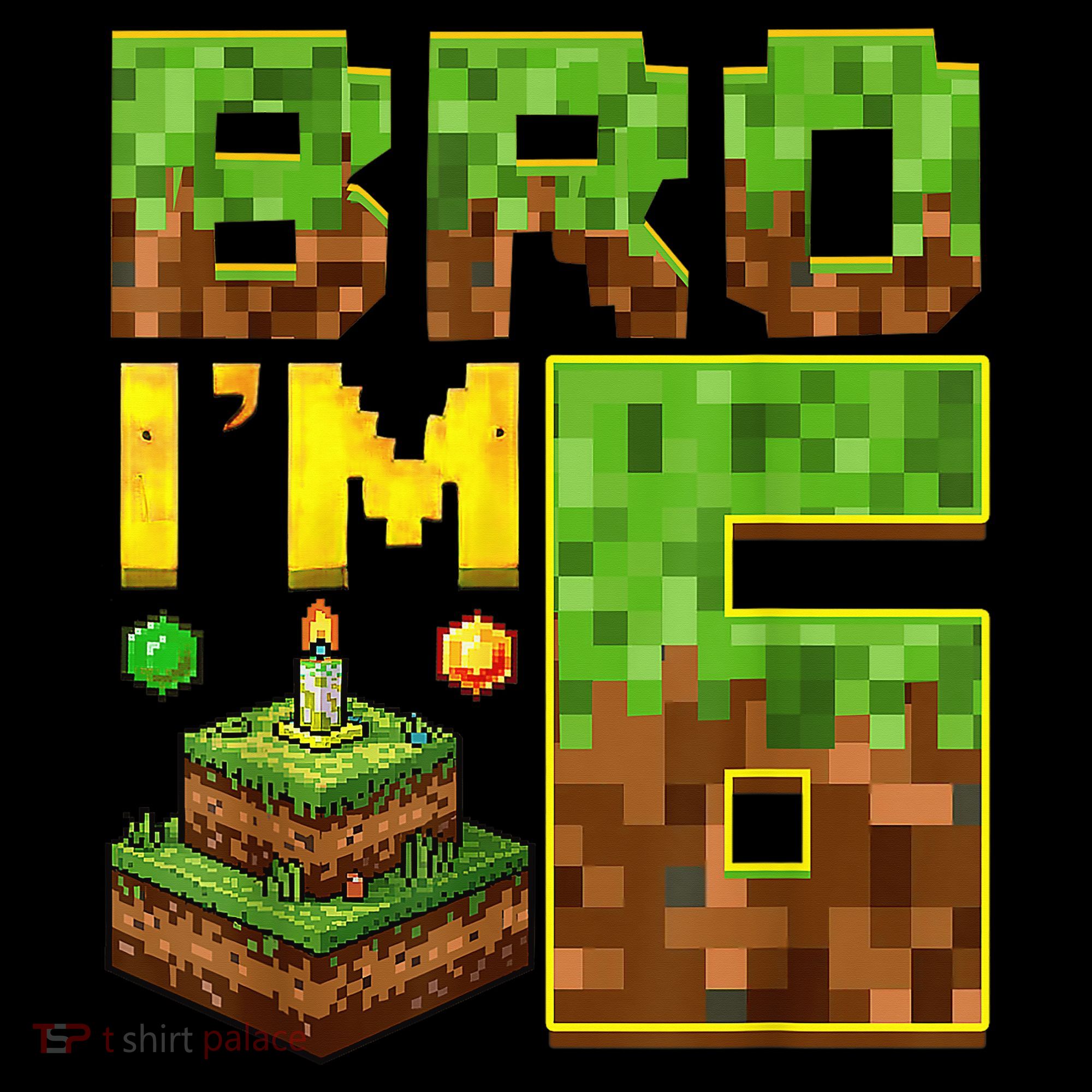 Boy 6th Birthday Boy Bro I’M 6 Year Old Gamer Pixel Coffee Mug