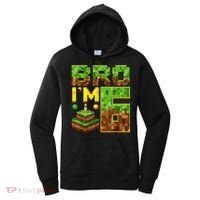 Boy 6th Birthday Boy Bro I’M 6 Year Old Gamer Pixel Women's Hoodie thumb 0