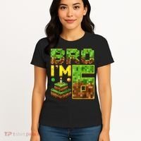 Boy 6th Birthday Boy Bro I’M 6 Year Old Gamer Pixel Women's T-Shirt thumb 4