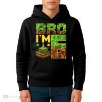 Boy 6th Birthday Boy Bro I’M 6 Year Old Gamer Pixel Kids Hoodie thumb 4