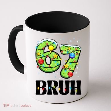 Bruh 67 Christmas Six Seven 6-7 Meme Funny Coffee Mug