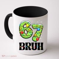 Bruh 67 Christmas Six Seven 6-7 Meme Funny Coffee Mug thumb 0