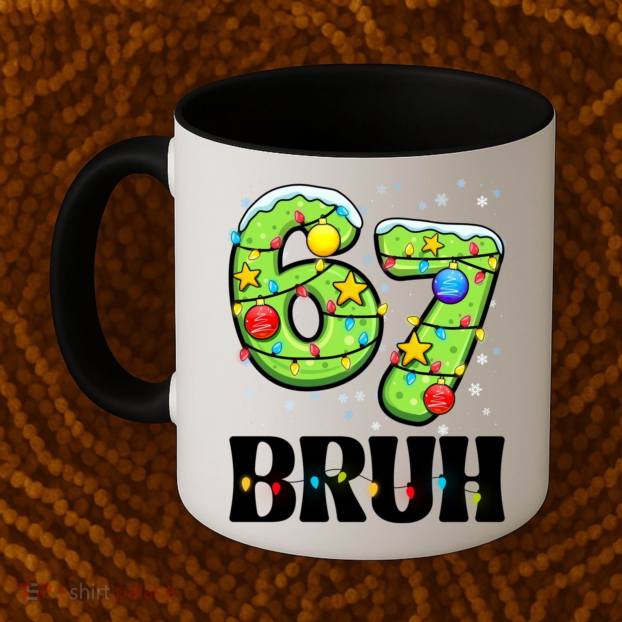 Bruh 67 Christmas Six Seven 6-7 Meme Funny Coffee Mug