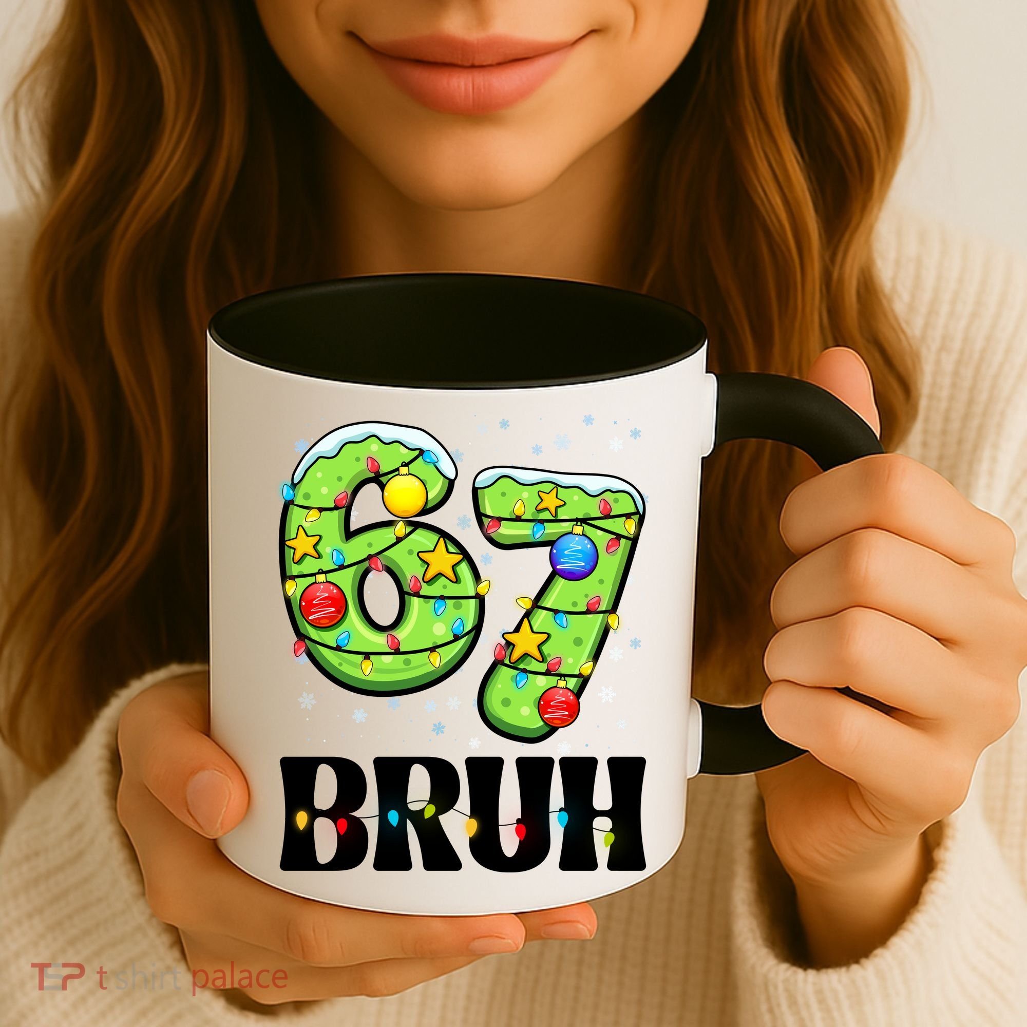 Bruh 67 Christmas Six Seven 6-7 Meme Funny Coffee Mug