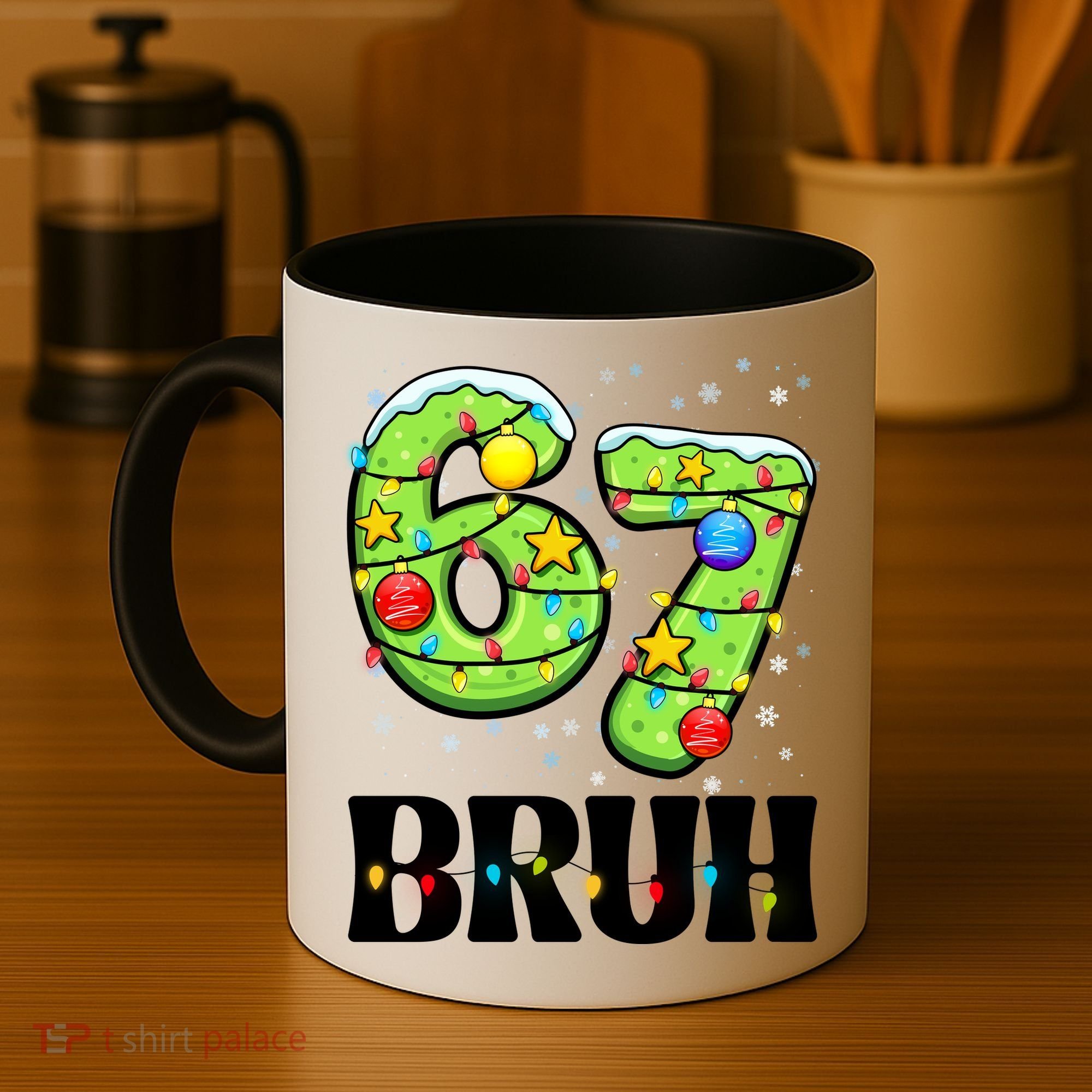 Bruh 67 Christmas Six Seven 6-7 Meme Funny Coffee Mug