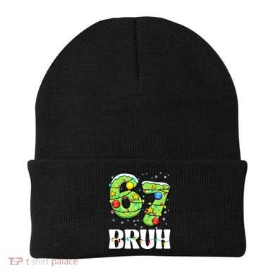 Bruh 67 Christmas Six Seven 6-7 Meme Funny Beanie