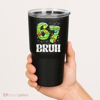 Bruh 67 Christmas Six Seven 6-7 Meme Funny Tumbler thumb 2