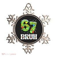 Bruh 67 Christmas Six Seven 6-7 Meme Funny Ornament thumb 0