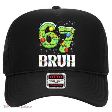 Bruh 67 Christmas Six Seven 6-7 Meme Funny Hat