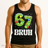 Bruh 67 Christmas Six Seven 6-7 Meme Funny Tank Top thumb 3