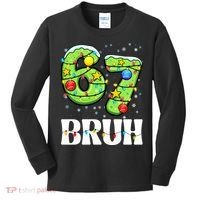Bruh 67 Christmas Six Seven 6-7 Meme Funny Kids Long Sleeve Shirt thumb 0