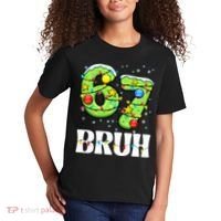 Bruh 67 Christmas Six Seven 6-7 Meme Funny Kids T-Shirt thumb 2