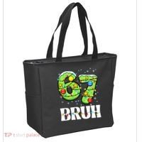 Bruh 67 Christmas Six Seven 6-7 Meme Funny Tote Bag thumb 2