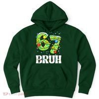 Bruh 67 Christmas Six Seven 6-7 Meme Funny Hoodie thumb 0