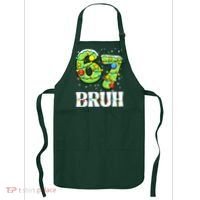Bruh 67 Christmas Six Seven 6-7 Meme Funny Apron thumb 0