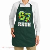 Bruh 67 Christmas Six Seven 6-7 Meme Funny Apron thumb 2