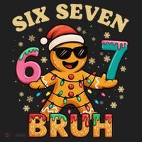 Bruh 67 Christmas Six Seven Gingerbread Women's Sweatshirt thumb 2