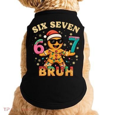 Bruh 67 Christmas Six Seven Gingerbread Doggie Tank