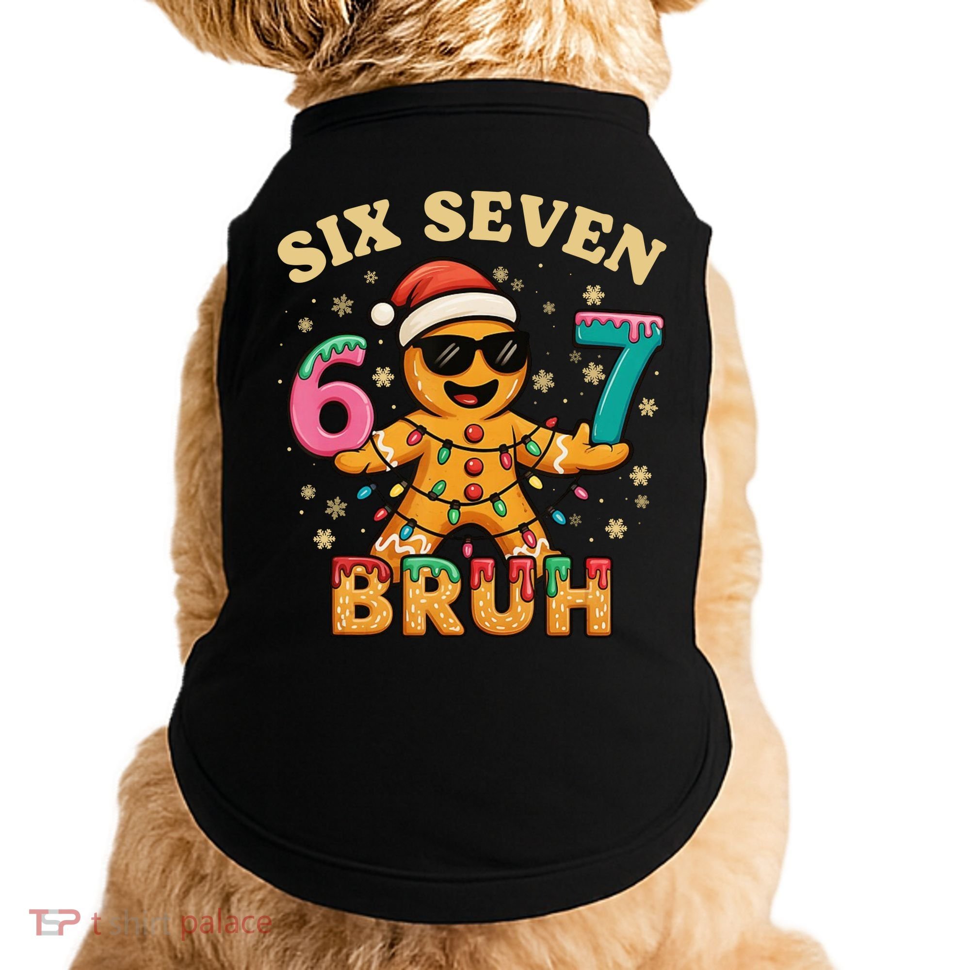 Bruh 67 Christmas Six Seven Gingerbread Doggie Tank
