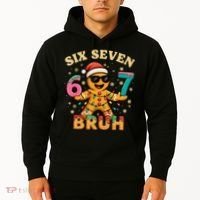 Bruh 67 Christmas Six Seven Gingerbread Hoodie thumb 2