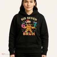 Bruh 67 Christmas Six Seven Gingerbread Hoodie thumb 5
