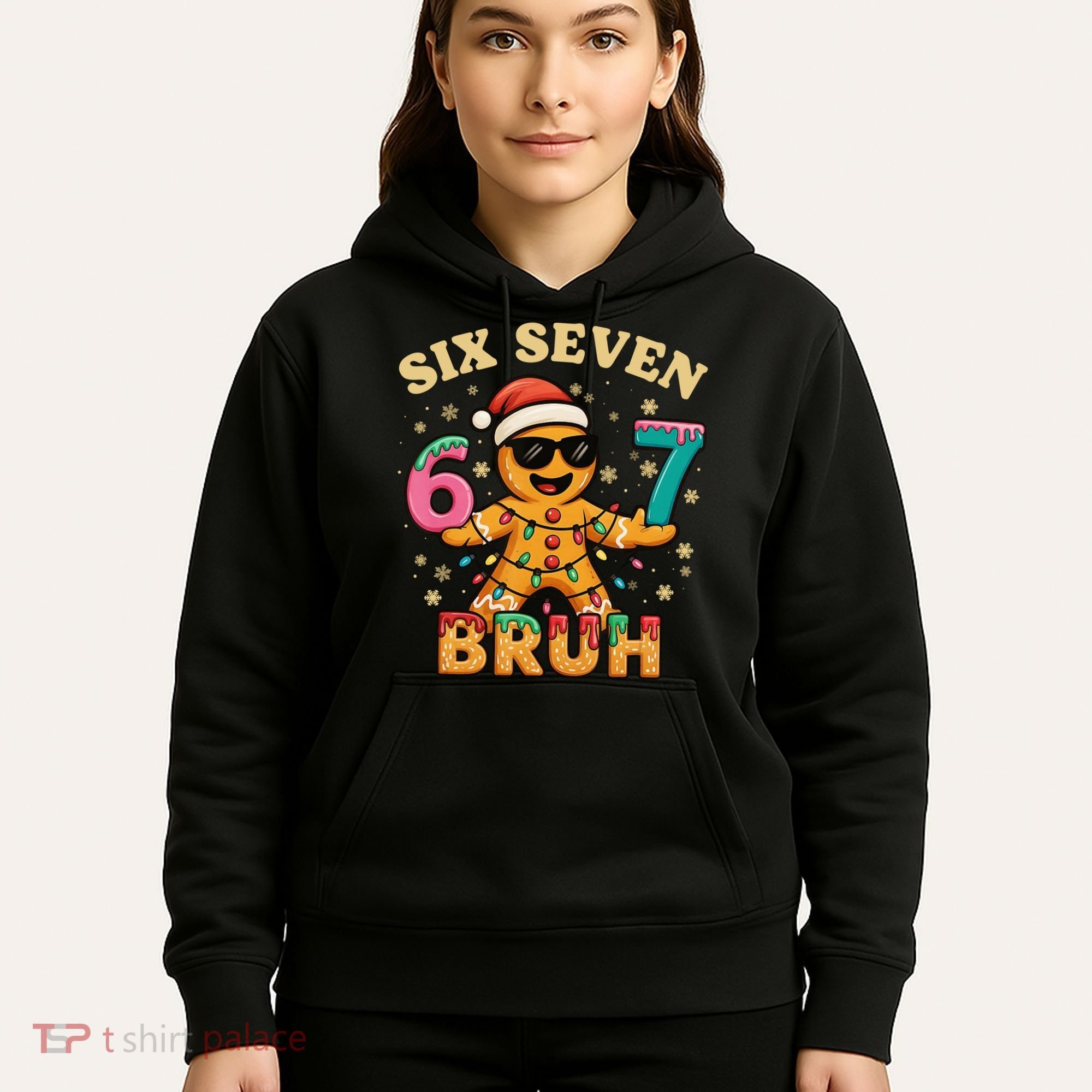 Bruh 67 Christmas Six Seven Gingerbread Hoodie