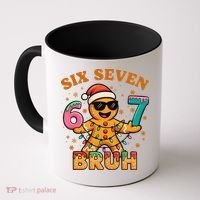 Bruh 67 Christmas Six Seven Gingerbread Coffee Mug thumb 0