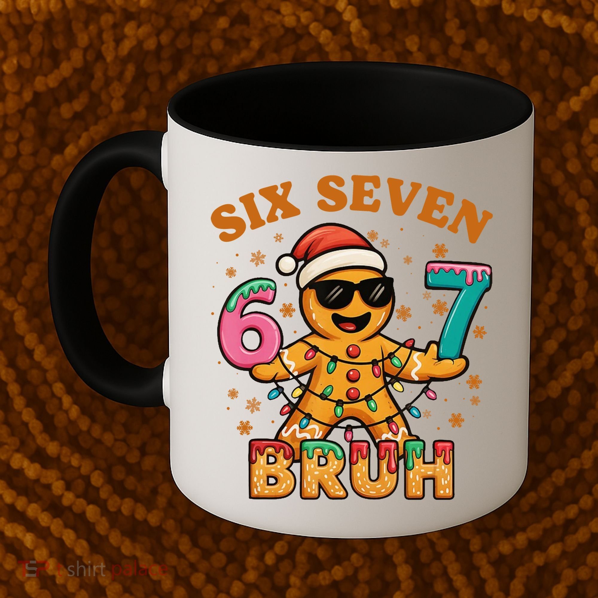 Bruh 67 Christmas Six Seven Gingerbread Coffee Mug