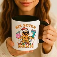 Bruh 67 Christmas Six Seven Gingerbread Coffee Mug thumb 3