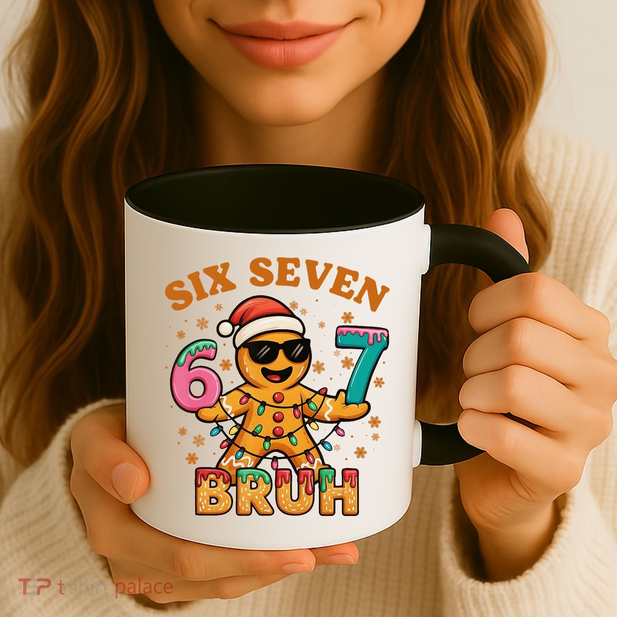 Bruh 67 Christmas Six Seven Gingerbread Coffee Mug