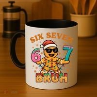 Bruh 67 Christmas Six Seven Gingerbread Coffee Mug thumb 4