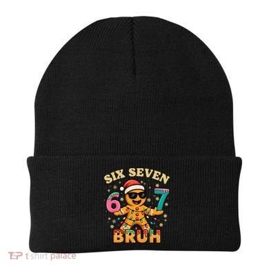 Bruh 67 Christmas Six Seven Gingerbread Beanie