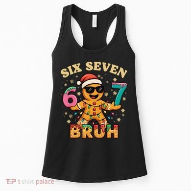 Bruh 67 Christmas Six Seven Gingerbread Women's Tank Top