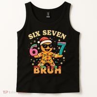 Bruh 67 Christmas Six Seven Gingerbread Tank Top thumb 2