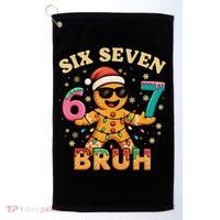 Bruh 67 Christmas Six Seven Gingerbread Golf Towel thumb 0