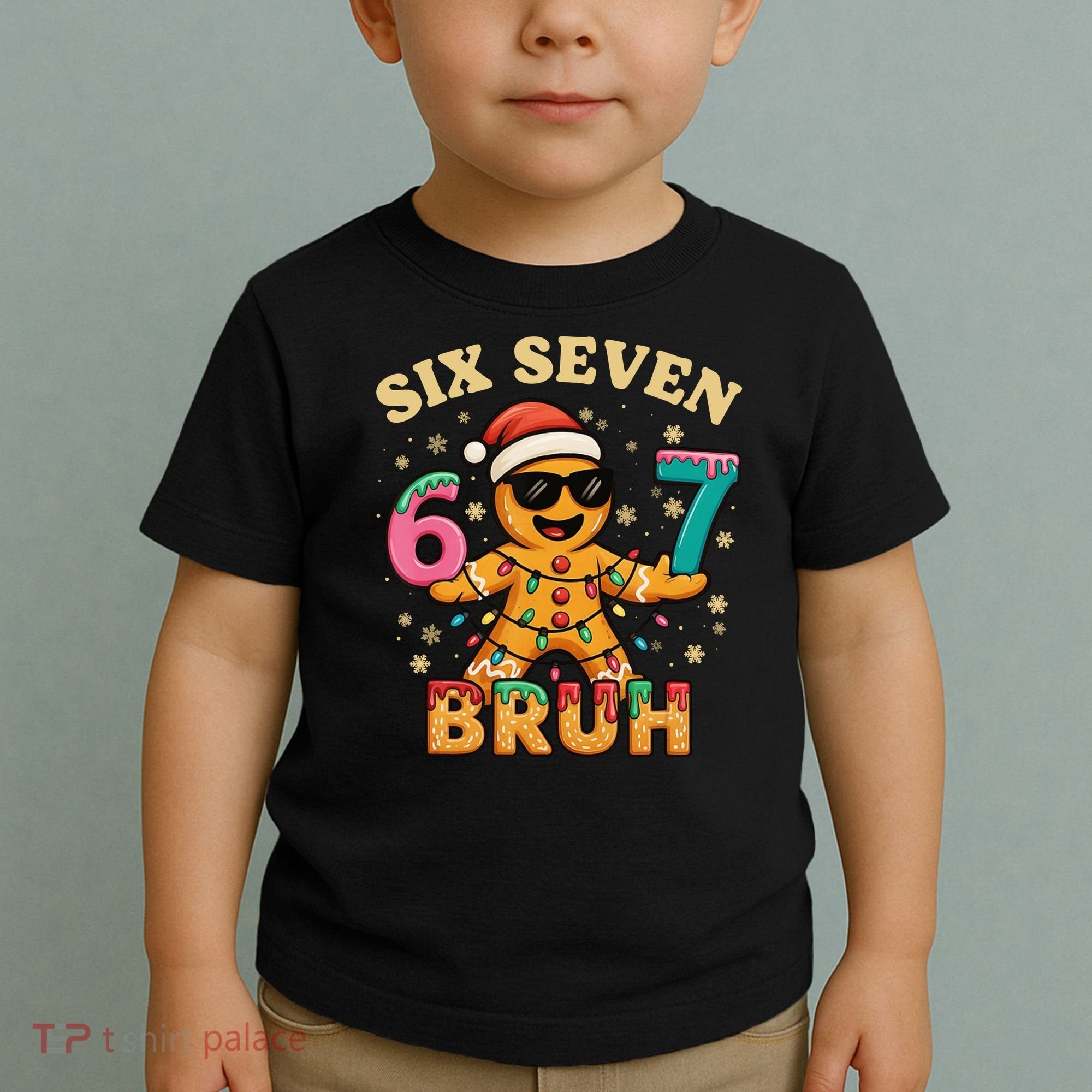 Bruh 67 Christmas Six Seven Gingerbread Toddler T-Shirt