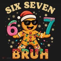 Bruh 67 Christmas Six Seven Gingerbread Visor thumb 3