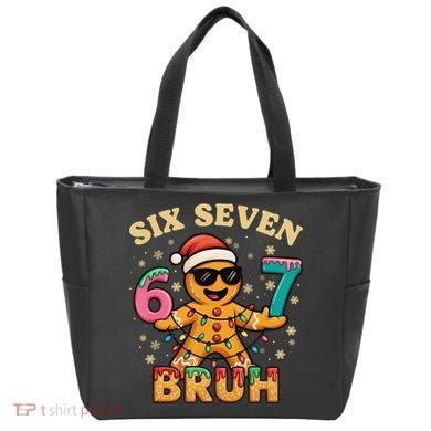 Bruh 67 Christmas Six Seven Gingerbread Tote Bag