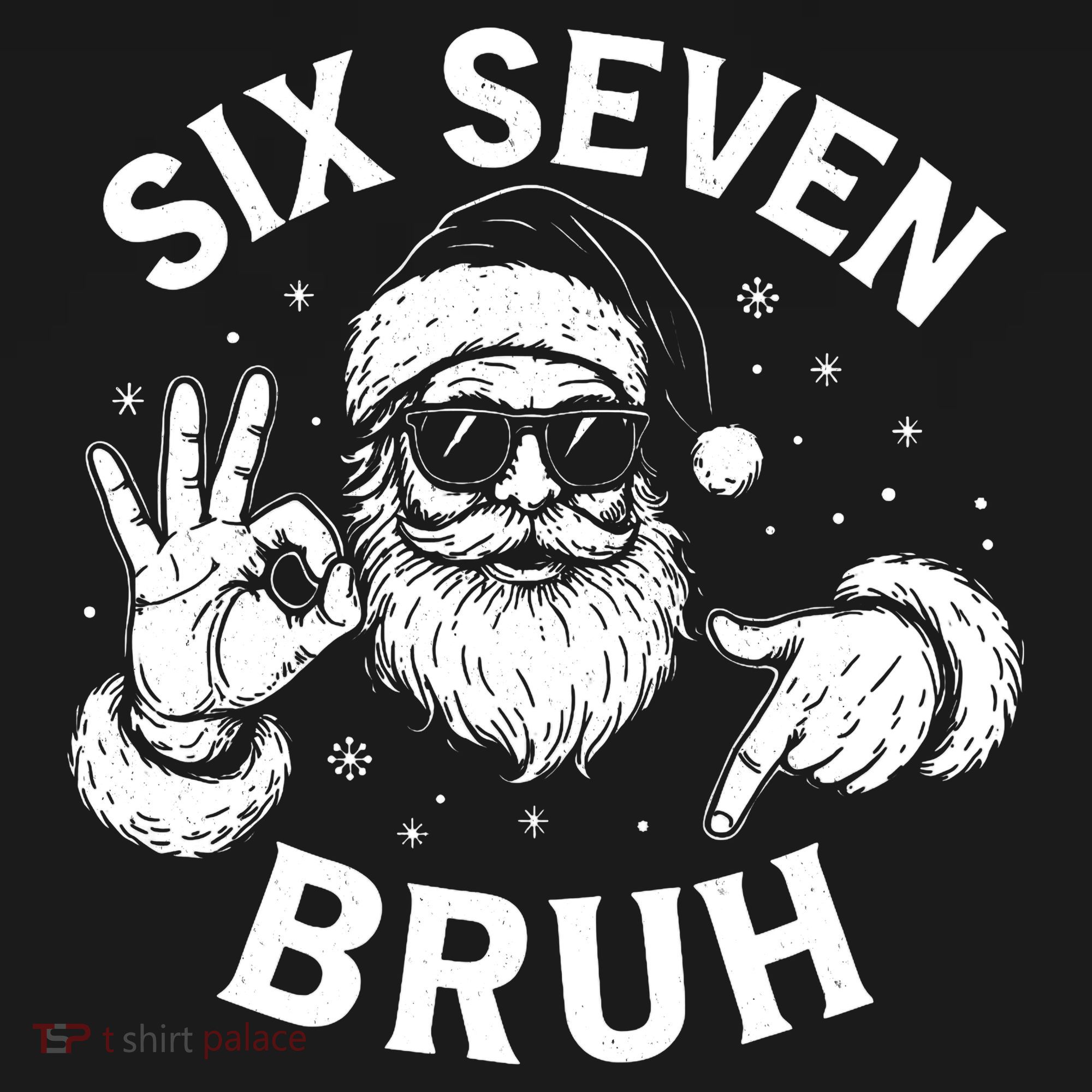 Bruh 67 Christmas Santa Claus Six Seven 6 7 Meme Women's Hoodie