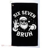 Bruh 67 Christmas Santa Claus Six Seven 6 7 Meme Golf Towel thumb 0