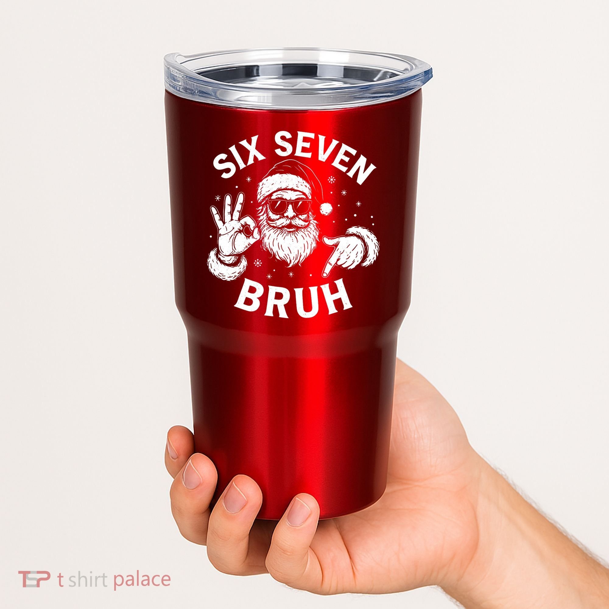 Bruh 67 Christmas Santa Claus Six Seven 6 7 Meme Tumbler