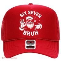 Bruh 67 Christmas Santa Claus Six Seven 6 7 Meme Hat thumb 0